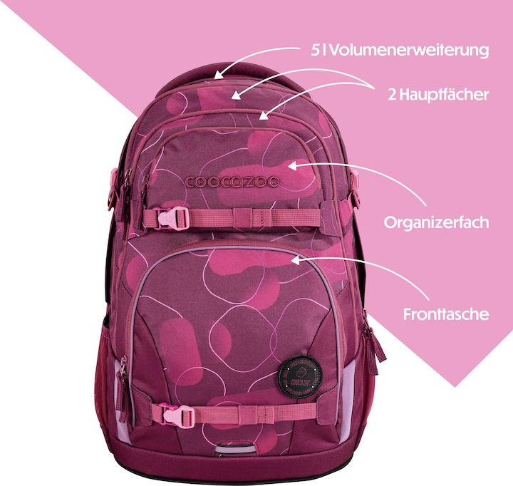 Image du produit Coocazoo sac à dos scolaire PORTER, 35 litres (35 l)