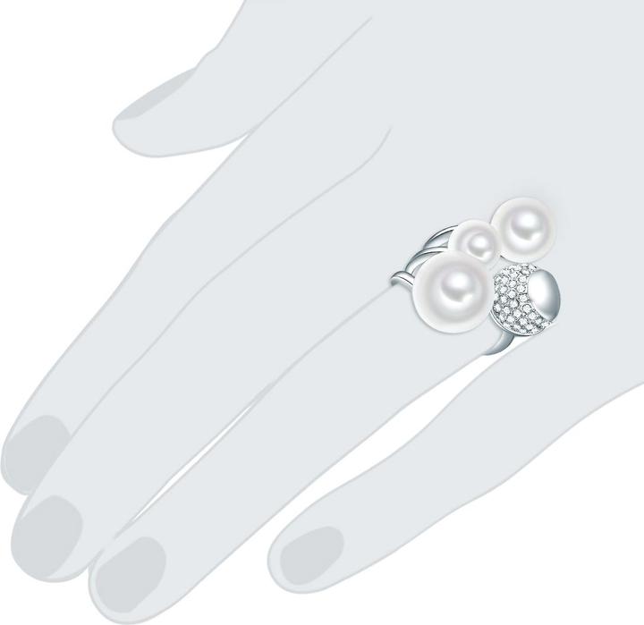 Immagine prodotto Lulu & Jane Perlina in ottone da donna in vetro e conchiglia argento - 29297 (56)