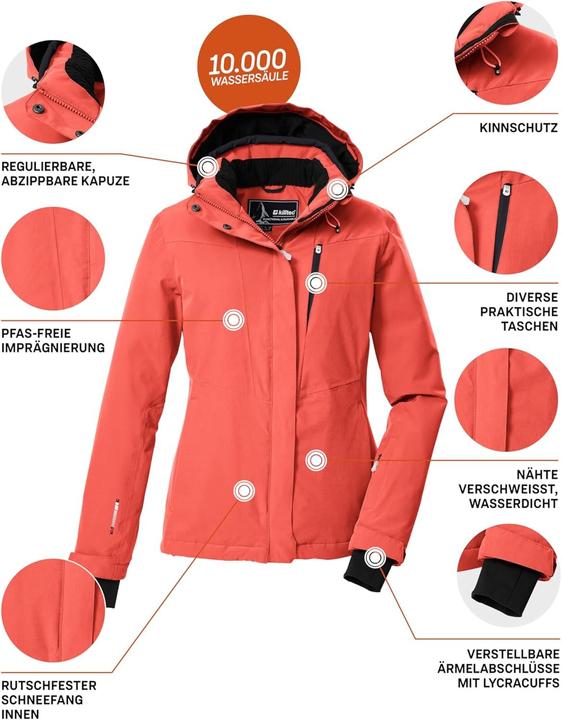 Immagine prodotto Killtec Giacca da Sci con Cappuccio Staccabile e Paraneve (44)