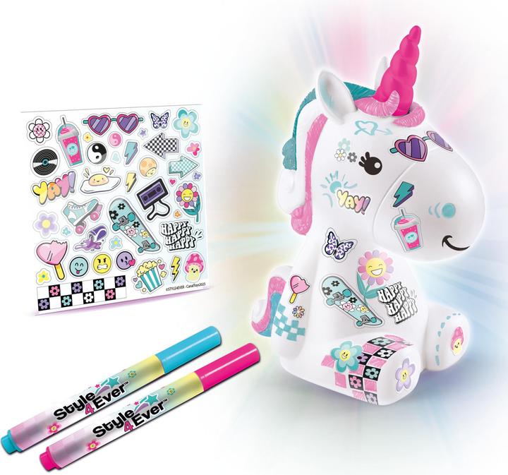 Produktbild Canal Toys - Style 4 ever OFG 293- DIY Einhorn LED Light Up, Dekorieren Sie Ihre Figur mit Marker un