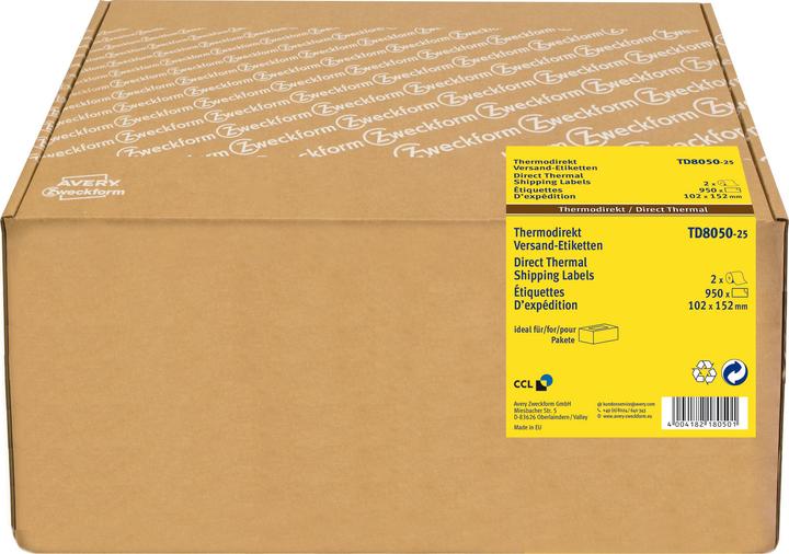 Image du produit Avery Étiquettes d'expédition Thermique direct