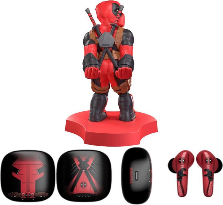 Image du produit Exquisite Gaming Marvel Holdems Mini-support & écouteurs sans fil Deadpool avec TWS Buds Pro 10 cm (Sans fil)