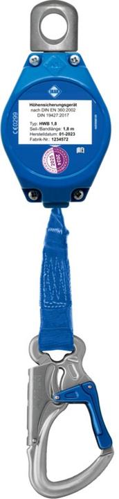Actual product image Werkstarck Retractable type fall arrester Flexible HWB (Height safety device, 136 kg)