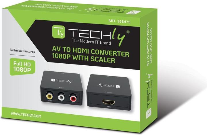 Produktbild NoName AV-Composite-Video- und Audiokonverter 3x Cinch auf HDMI 1080p