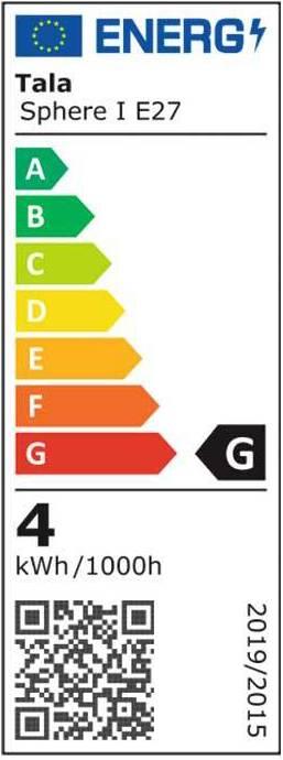 Energy Label Tala Sphere LED (E27, 250 lm, 1x)