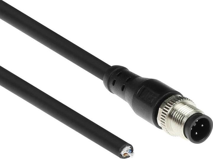 Productafbeelding ACT Industrieel 3,00 meter Sensorkabel M12A 4-polig male naar open uiteinde Superflex Xtreme TPE kabel