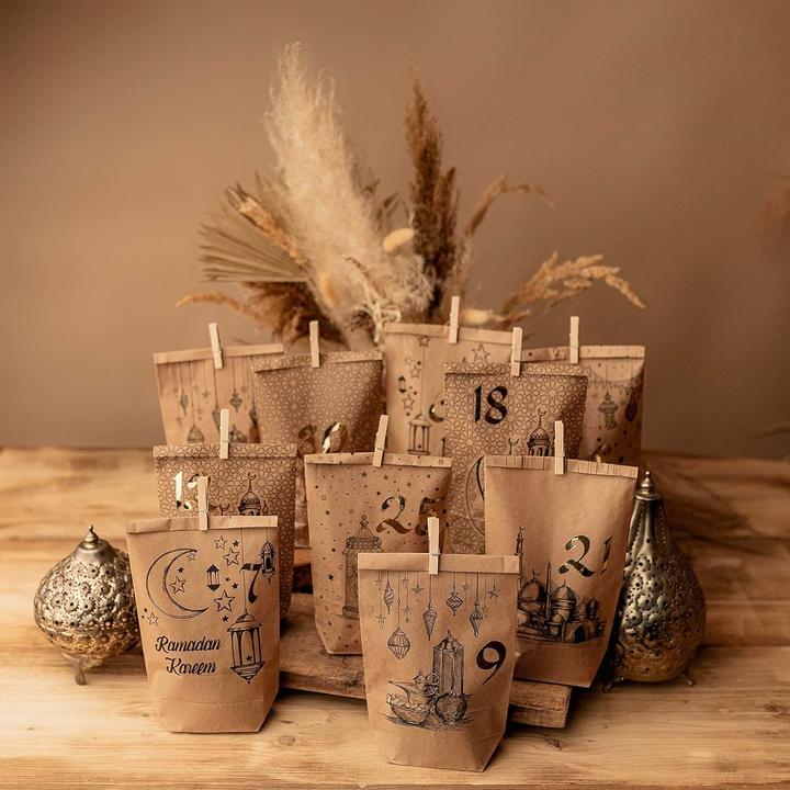 Immagine prodotto Papierdrachen DIY Ramadan Kalender mit 30 Geschenktüten (30x)
