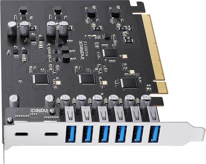 Image du produit Inateck PCIe USB 3.2 Gen 2, 2 USB C, 6 USB A Ports 16 Gbps