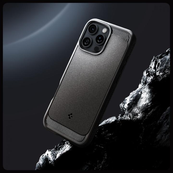 Image du produit Spigen Étui Rugged Armor Mag Magsafe pour iPhone 16 Pro 6,3" gris (Apple iPhone 16 Pro)