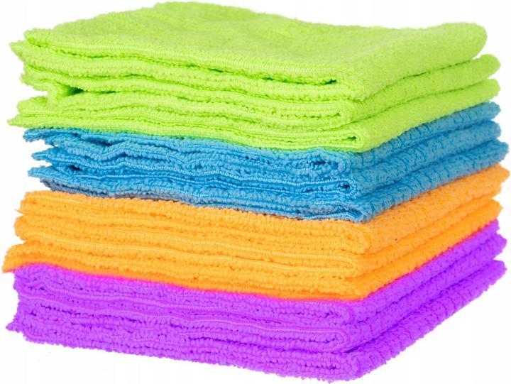Actual product image Ikonka Microfibre cloths - 12 pcs (1 pcs.)