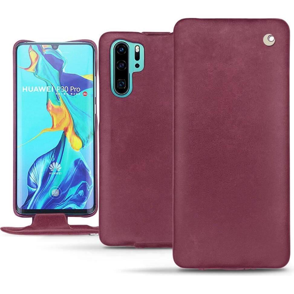 Thumbnail - Noreve Lederschutzhülle vertikal (Huawei P30 Pro), Smartphone Hülle, Violett