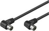 Produktbild Goobay Antennen Winkel Anschlusskabel, Schwarz, 1.5 m (Antennenkabel)