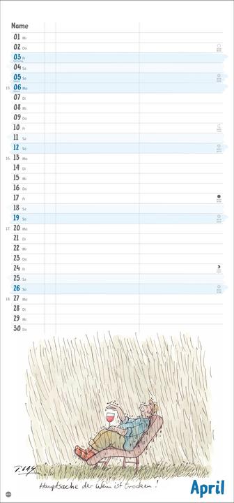 Produktbild Peter Gaymann: Genuss pur Planer für zwei 2026 (21 x 45 cm)