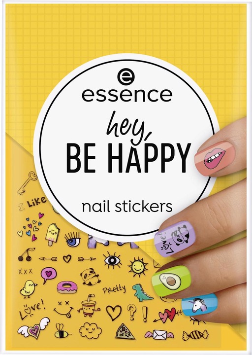 Image du produit essence Hey, Be Happy (Tatouage des ongles, Multicolore)