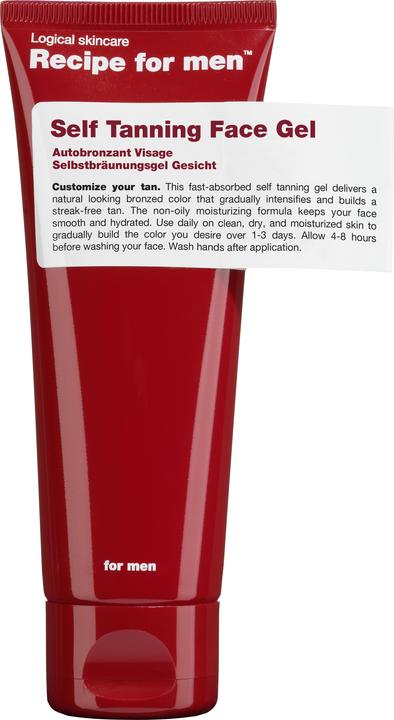 Recipe for men Self Tanning Face Gel (Selbstbräunungsserum, 75 ml)