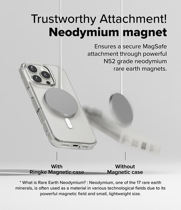 Produktbild Ringke Case for iPhone 16 Pro Max FUSION MAGNETIC MATTE CLEAR (Apple iPhone 16 Pro Max)