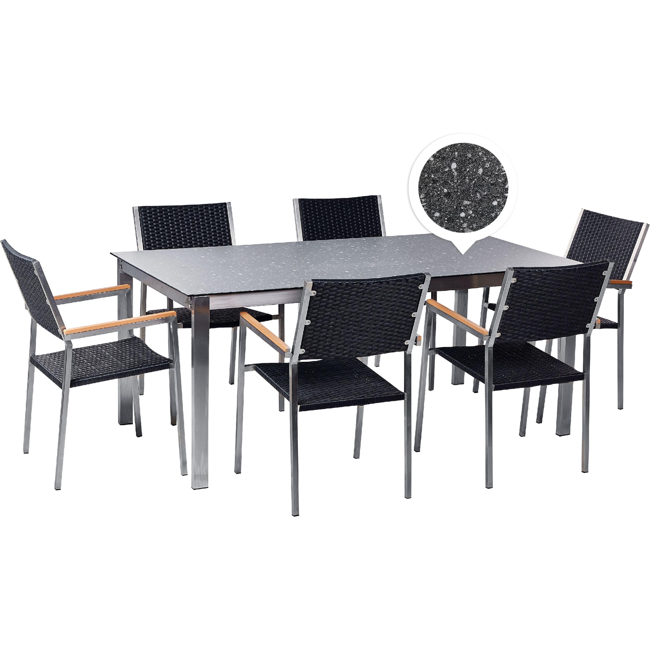 Beliani, Gartentisch + Balkontisch, Cosoleto/Grosseto (180 cm)