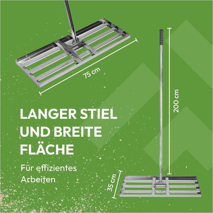 Actual product image Dönges Rasen-Nivellierrechen 75x35 cm mit 200 cm Stiel