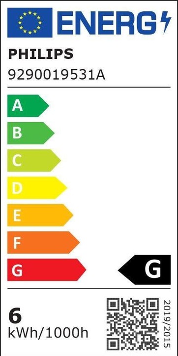 Energy Label Philips Hue White & Color Ambiance BT (GU10, 5.70 W, 350 lm, 1 x, G)