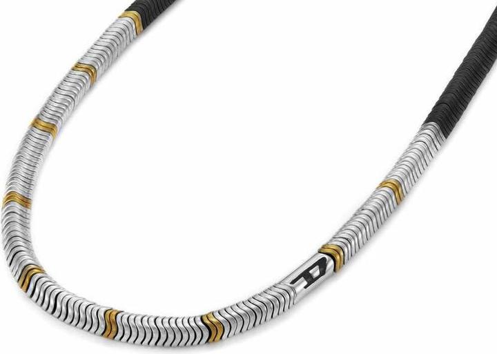 Image du produit Diesel Kette D LOGO (Acier inoxydable, Hématite, 50 cm)