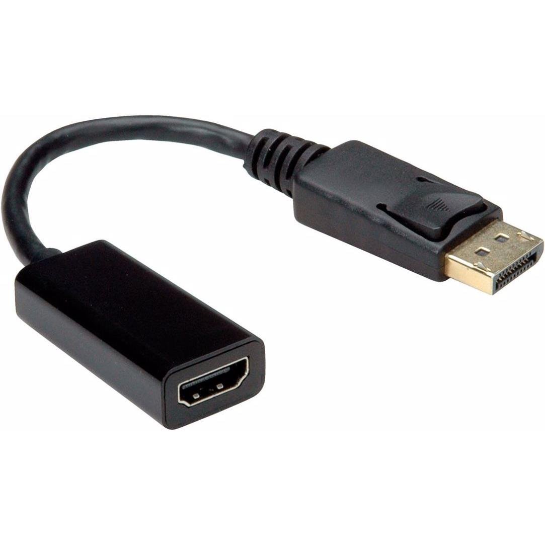 Value DP zu (HDMI, 15 cm), Data + Video Adapter, Schwarz