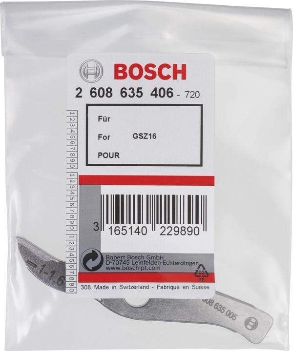 Produktbild Bosch Professional Zubehör Messer gerade bis 1,6 mm, für Bosch-Schlitzschere GSZ 160 Professional