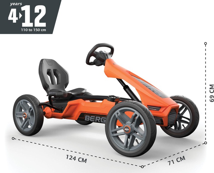 Immagine prodotto BERG Rally NRG Orange Skelter - Modello 2023 - 4 tot 12 anni - Oranje