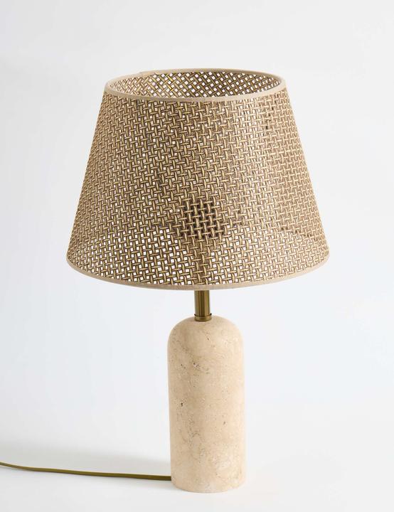 Image du produit Opviq Solara Woven Traverten Table Lamp (E27)