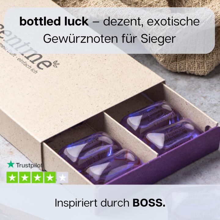 Immagine prodotto scentme bottled luck - all-in-one Universalwaschmittel mit Wäscheparfüm (14 Cicli di lavaggio, Lavare i baccelli)