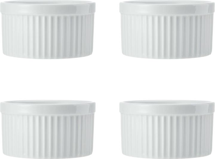 Immagine prodotto Mikasa Pirottini in porcellana Chalk, set di 4, 9,5 cm, bianco