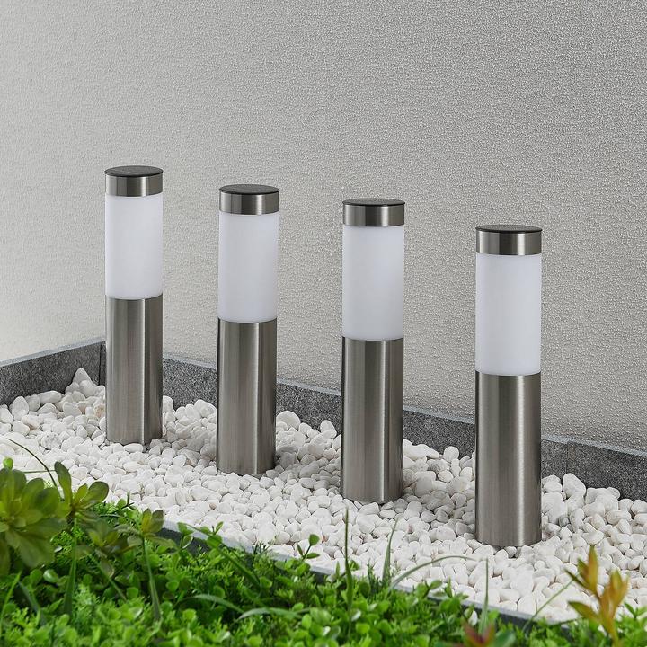 Produktbild Lindby Sirita Solarzelle Leuchte 4 pcs. H31 Silver (10 lm, IP44)