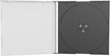 Productafbeelding MediaRange Blanco CD etui, smal, voor 1 disc zwarte lade