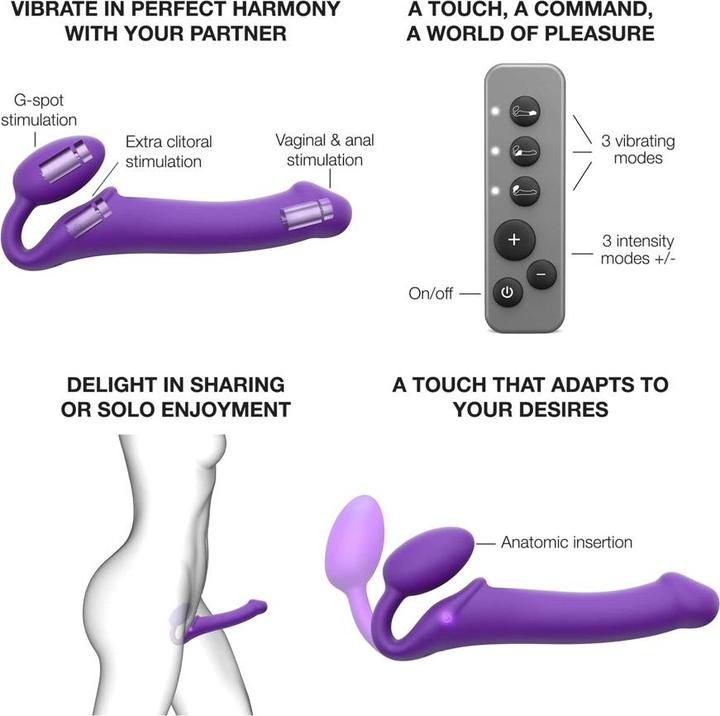Actual product image Strap-on-me Vibrating Bendable Strap-on