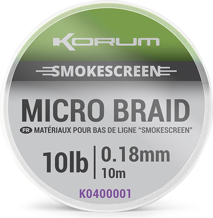 Actual product image Korum link smokescreen micro braid (4.50 kg)