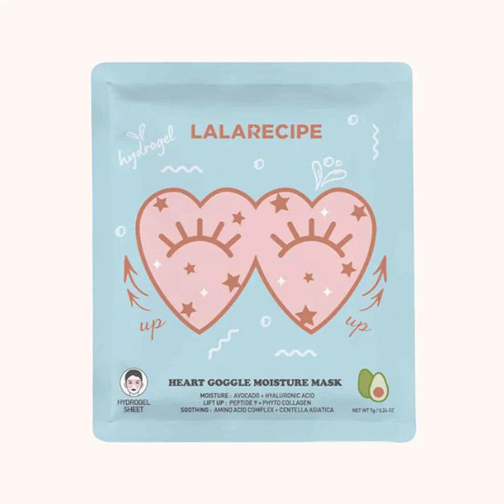 Actual product image Lala Recipe Heart Goggle Moisture Mask