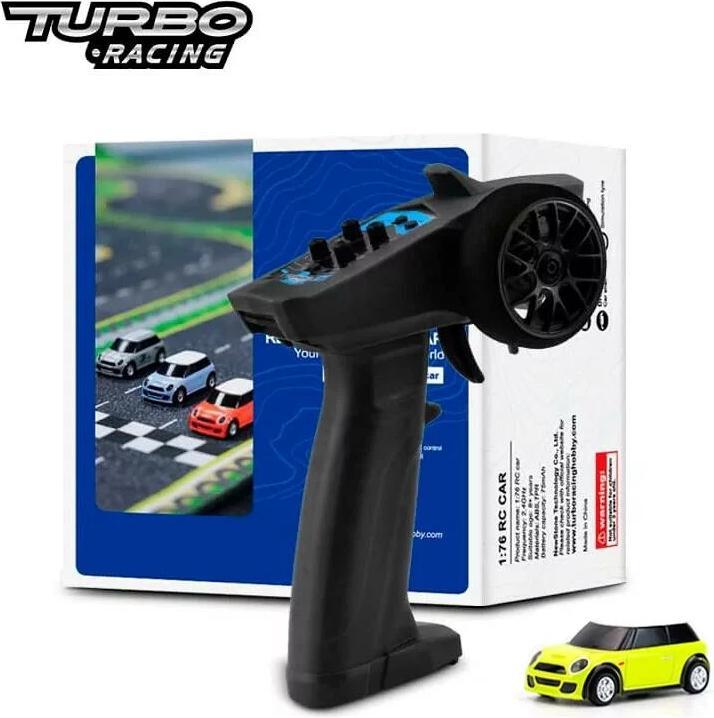 Actual product image Turbo Racing Micro Rally C10 Yellow, RTR, 1:76 (RTR Ready-to-Run)