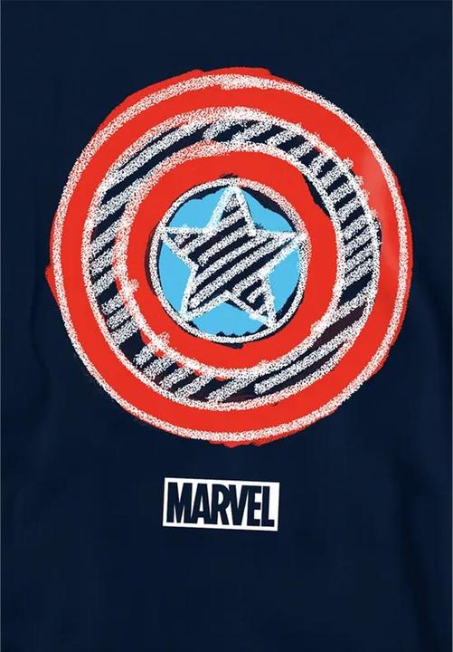 Produktbild Captain America Shield Kapuzenpullover Zum Überziehen (128)