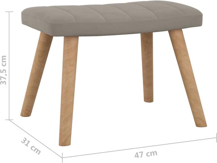 Produktbild vidaXL Schaukelstuhl mit Hocker