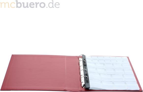 Actual product image Pagna Coin album 25x25cm 4D wine red incl. 2 coin sleeves (25 x 25 cm)