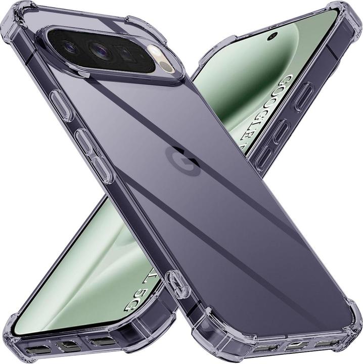 Produktbild Techsuit - Shockproof Clear Silicone - Google Pixel 10 Pro XL - Smoke Black (Google Pixel 10 Pro XL)