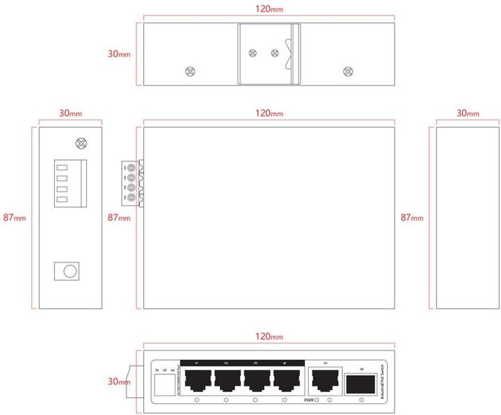 Immagine prodotto Ernitec 6 porte 1000Mbps intelligente (6 porte)