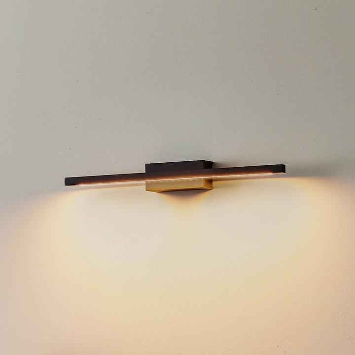 Actual product image Lucande ROTHFELS Rothfels Tolu LED wall lamp black 45 cm (1000 lm)
