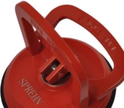 Produktbild Sprehn glasløfter max. 45kg - m/glat overflade, alu 1 sugekop 4'