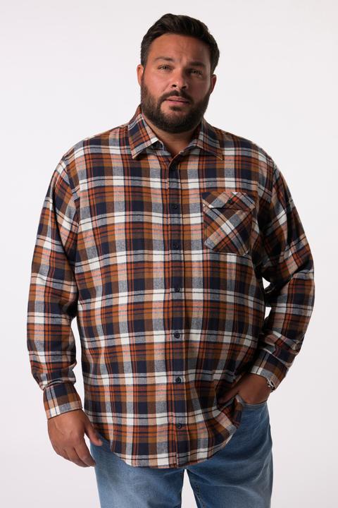 Produktbild Men+ Karo-Flanellhemd, Langarm, Kentkragen, Modern Fit (L)