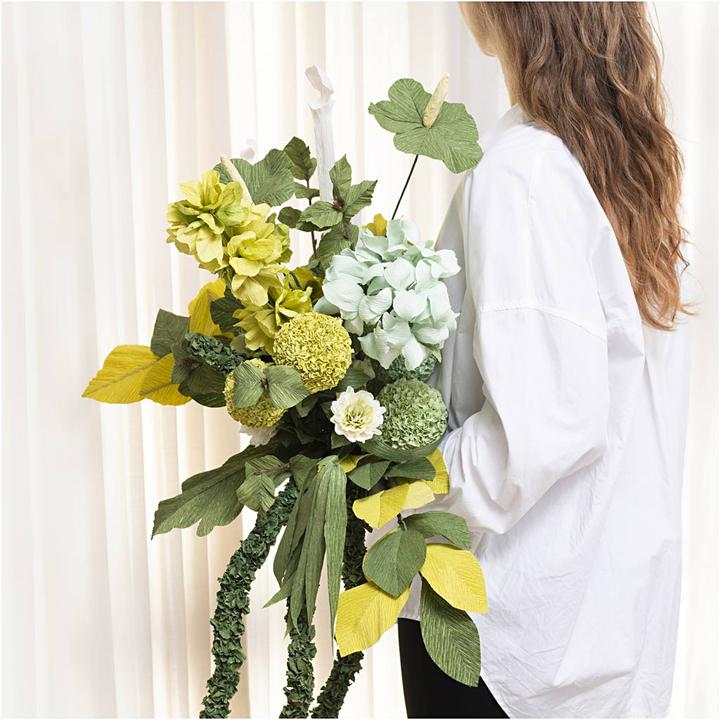 Immagine prodotto Creativ Company Krepppapier 4 Rollen 25 x 60 cm, Hellgrün (105 g/m², 4 x)