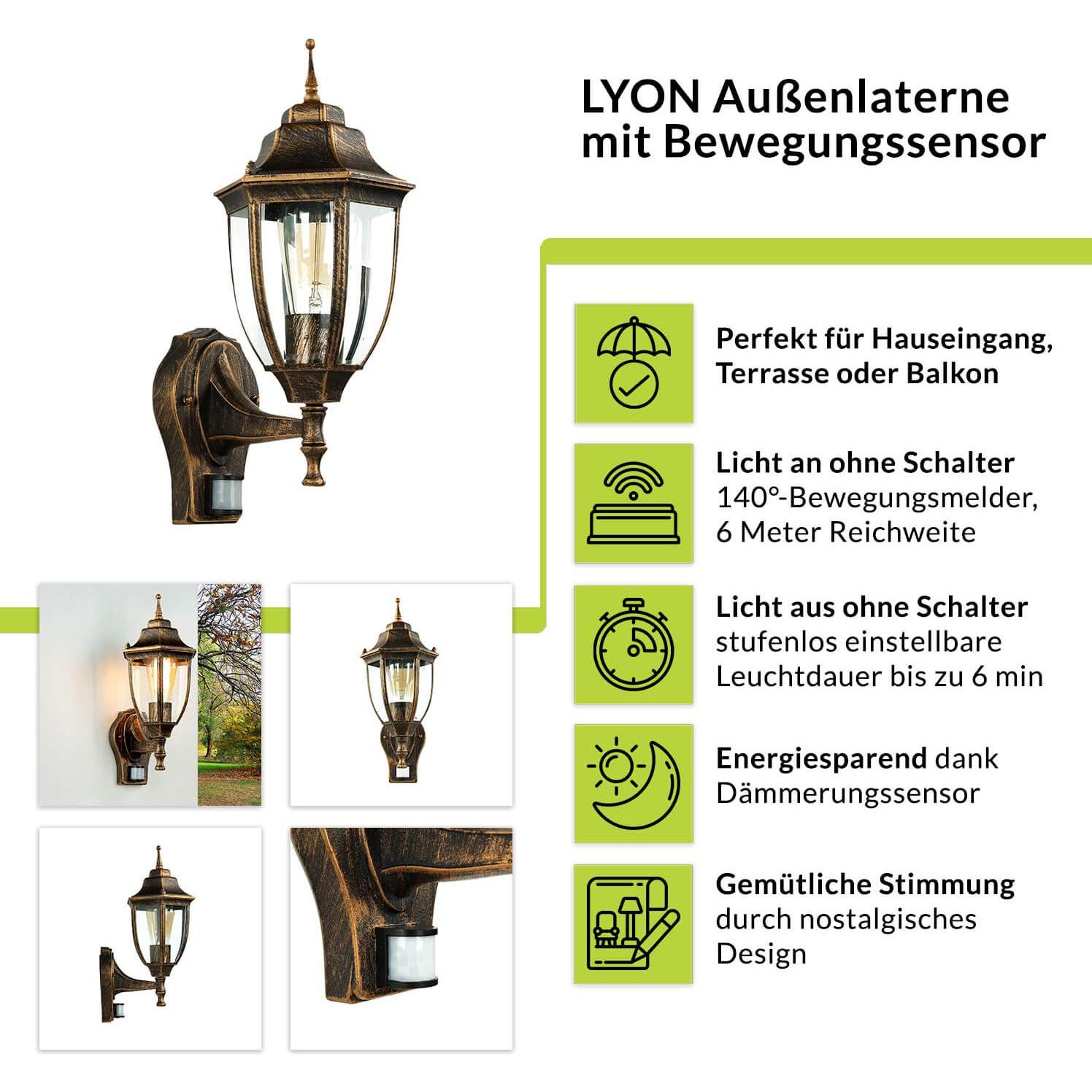 Thumbnail - Licht-Erlebnisse, Gartenbeleuchtung, Lyon (E27, IP44)
