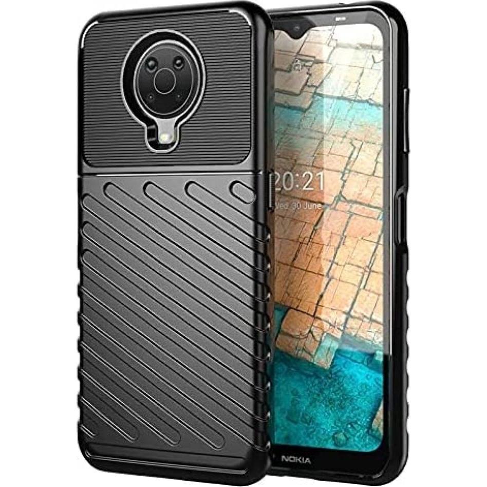 Screenguard Nokia G20 SpaceCase Impact-Resistant Hülle (Nokia G20), Smartphone Hülle, Schwarz