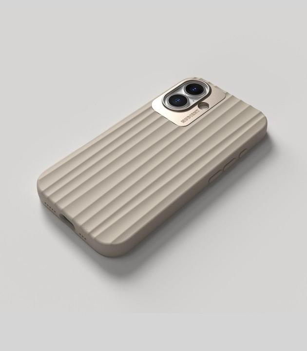 Produktbild Nudient Back Cover Bold MagSafe iPhone 16 Linen Beige (Apple iPhone 16)