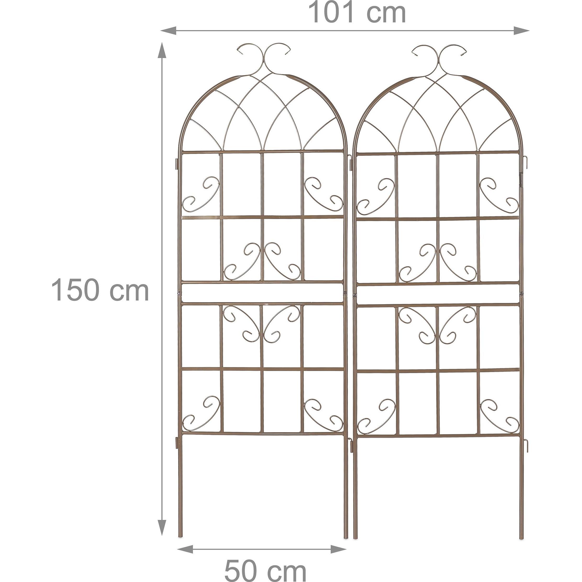 Thumbnail - Relaxdays, Pflanzen Zubehör, 2x Rankgitter (2 cm, 50 cm)