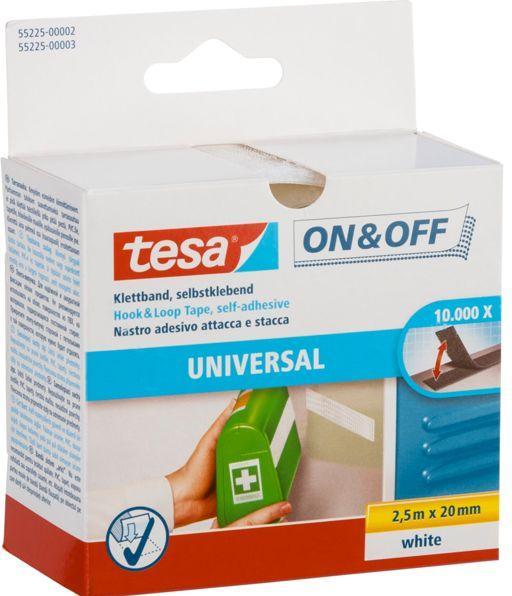 Produktbild tesa On&Off Klettband, selbstklebend (20 mm)